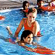 teaching swimming